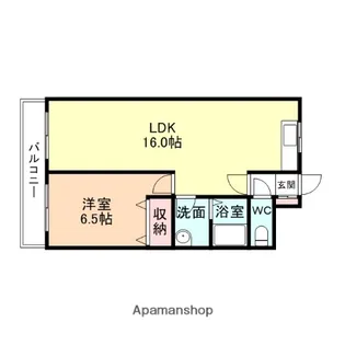 ベルトピアKITADAI【203号室】の間取り