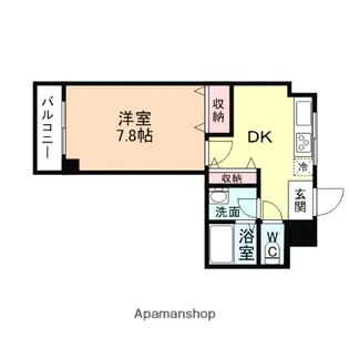 タウンズ大町【1階】の間取り