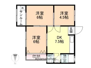 ビリケンハイツ長江【2階】の間取り