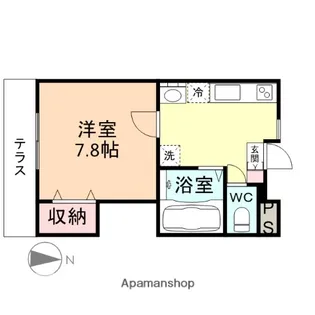 コンチネンタル安野屋【1階】の間取り
