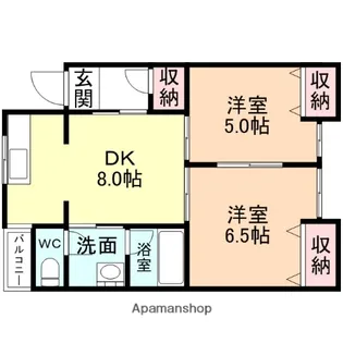 ローズガーデン【1階】の間取り