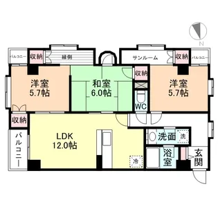 リアライズ千歳【370号室】の間取り