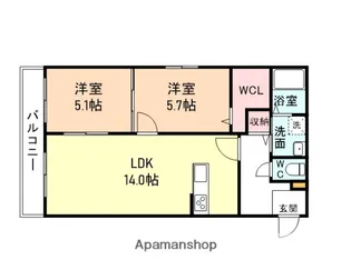 アルカンシエル【2階】の間取り