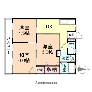 3DKの間取り画像