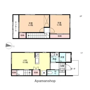 ファイン田島A棟【2階】の間取り