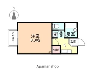 セジュールベル【102号室】の間取り