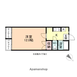 パティオ五福【1階】の間取り