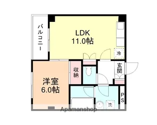 レジデンス経田【301号室】の間取り