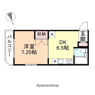 コーポ神通【2階】の間取り