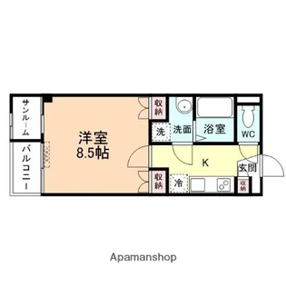 プリズム魚津【1階】の間取り