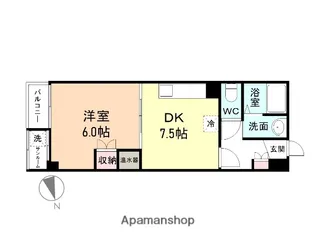 AGROST TOWER富山駅前【504号室】の間取り