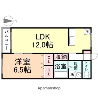 エクセルヒルズD棟【105号室】の間取り
