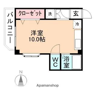 ラフィーネ平安【2階】の間取り
