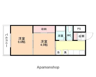 中滑川シティハイツ【110号室】の間取り