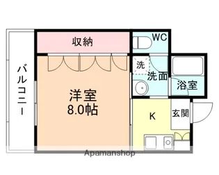 キャピタル平安【406号室】の間取り