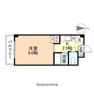 メディーナ杉谷21【2階】の間取り