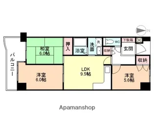 セントラルパレス【703号室】の間取り