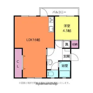 富山県富山市下野新【マンション】の間取り