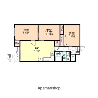 3LDKの間取り画像