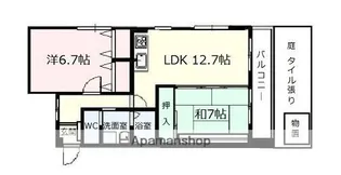 ベルクレエ長江【1階】の間取り