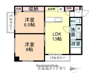 松川ハイツ【52号室】の間取り
