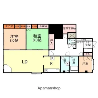 コーポシーバ【1階】の間取り