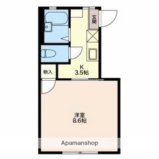 ハイム白馬【103号室】の間取り