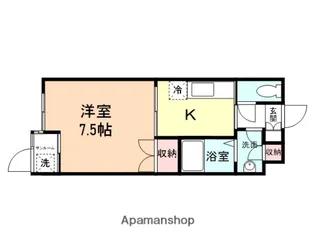 サンライズ呉羽茶屋町【303号室】の間取り