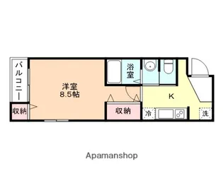 ヒルズソシア館【3階】の間取り
