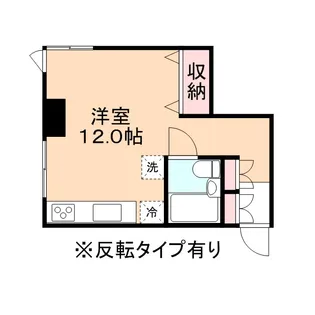 シャトー安野屋【4階】の間取り