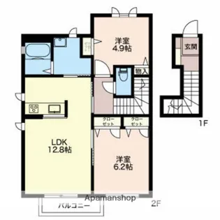 メゾン レコルト【2階】の間取り