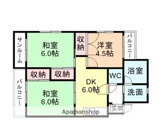 コーポ雅【3階】の間取り