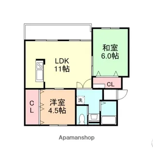 奥井ハイツ【2階】の間取り
