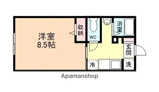 メゾン・ラ・フォンテーヌ【2階】の間取り