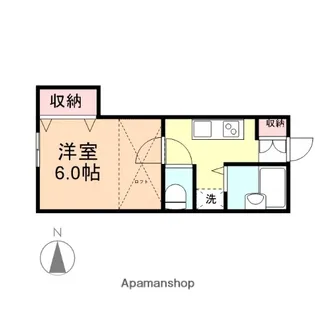信開セルーラ寺町【203号室】の間取り