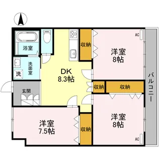 JーHOUSE杉田【2階】の間取り