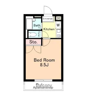 LINOAS【202号室】の間取り