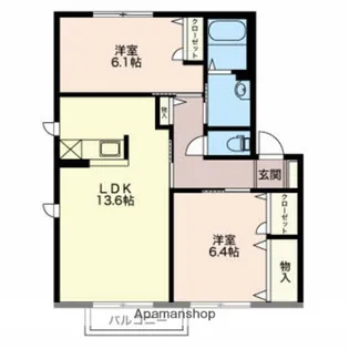 エスポワールⅠ【2階】の間取り