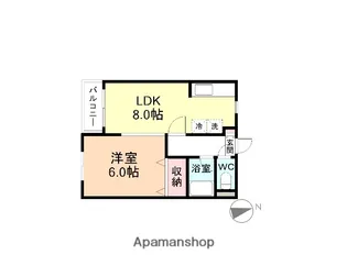 グリーンハイムユー&ユー【2階】の間取り