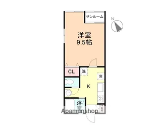 コーポミュー2【201号室】の間取り