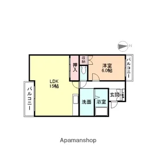 フジハイツ【2階】の間取り