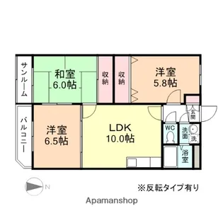 ユーシンセガワ【201号室】の間取り