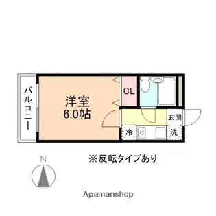 ハイツ南田町【103号室】の間取り