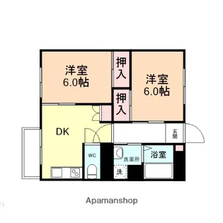 コーポ吉山【303号室】の間取り