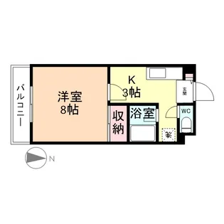 レジデンス・タカシ【206号室】の間取り