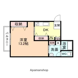 シャンブル立町【2階】の間取り