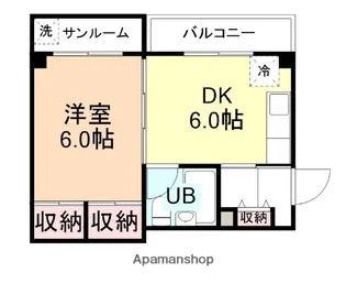 ライフコート【210号室】の間取り