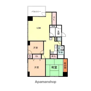 レジデンス牛島【802号室】の間取り