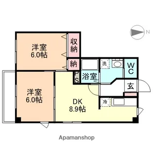 ル・グランヴェールⅡA【1階】の間取り