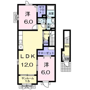 クオーレ【2階】の間取り
